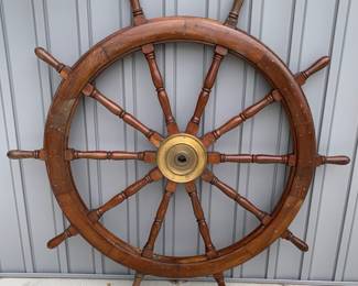 5’ Vintage 10 spoke Ship wheel
