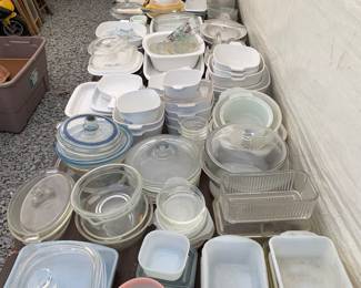 Decades of Vintage Corning Ware, Fire King, Depression, $1 Each - BRING Your own Wrapping