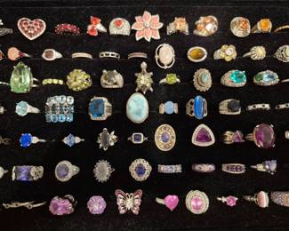 I hope to get close ups of the other two trays of rings.