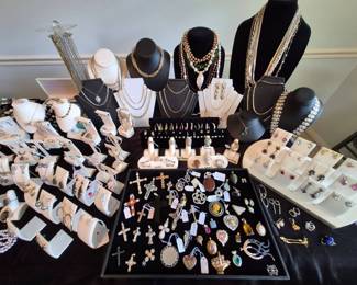 More Sterling earrings and pendants.