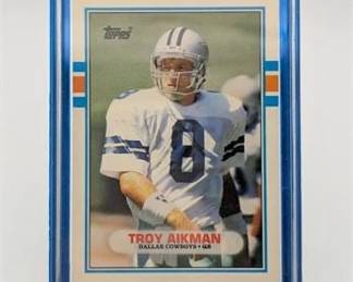 40L  1989 Topps Traded Troy Aikman 70T Rookie Card