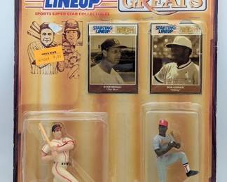 65L  1989 Kenner Starting Lineup Baseball Greats Musial  Gibson