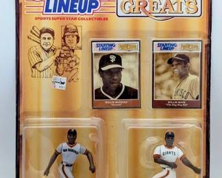 12L  1989 Kenner Starting Lineup Baseball Greats Mantle  DiMaggio