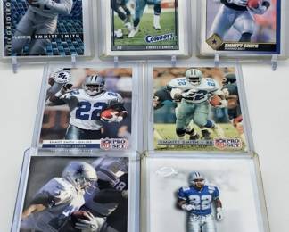 113L  Emmitt Smith 5Card Lot w 1990 Topps 360 Rookie