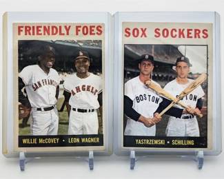 242L  1964 Topps Friendly Foes 41 McCovey, Sox Sockers 182 Yaz