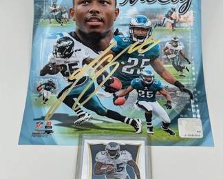 236L  2012 LeSean McCoy Eagles Autographed Photo File Collage