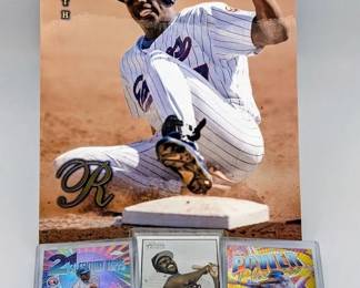 299L  Vlad Guerrero Sr. 4Card Lot w 1997 Zenith 8x10 Jumbo