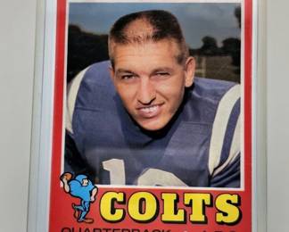 80L  1971 Topps 1 Johnny Unitas