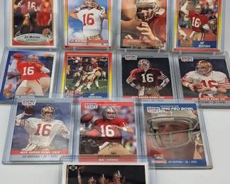 98L  Joe Montana San Francisco 49ersChiefs 12Card Lot