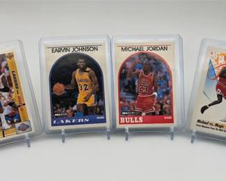 199L  4Card Lot Jordan  Magic Johnson, UD, Skybox, Hoops