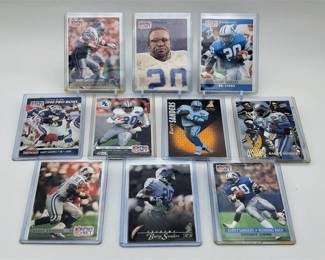 114L  Barry Sanders Detroit Lions 10Card Lot