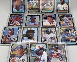 185L  1987 Leaf Hall of Famers Lot 15  Brett, Clemens, Schmidt
