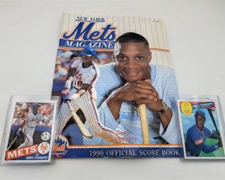 239L  1990 NY Mets MagazineScore Book 2 Topps Strawberry Cards