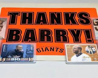 140L  Barry Bonds 2007 SF Giants Farewell Poster 6Card Lot