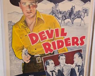Vintage linen backed movie poster.
