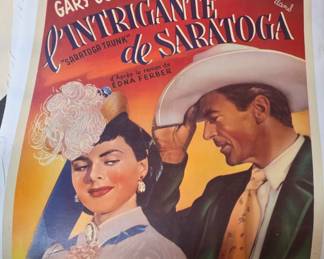 Vintage linen backed movie poster. Belgium.