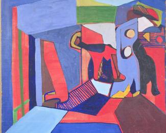 Mid century abstract. Double sided.