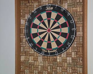 Dart board w/ darts