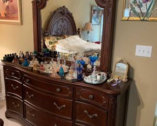 #5	Dresser with Mirror (72w x 22d x 37h w/o mirror; mirror 53h)	 $325.00 