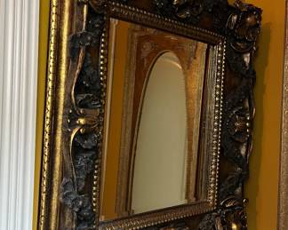 #18	Black & Gold Framed Mirror Beveled (33w x 36h)	 $125.00 