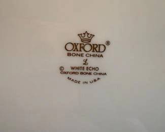 #37	Lenox Oxford White Echo Service for 14 with extra pieces 81 pieces	 $325.00 