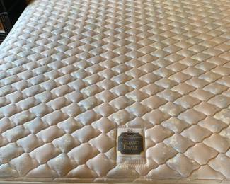 #64	Hooker King Size Bed with Sealey Posturepedic Grand Finale Mattress Set	 $325.00 