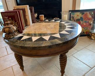 #60	Round Table with Spindle Legs (39w x 22h)	 $100.00 