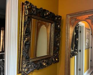 #18	Black & Gold Framed Mirror Beveled (33w x 36h)	 $125.00 