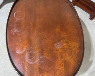 #88	Vintage Oval Side Table (as is top) 24w x 18d x 26h)	 $40.00 