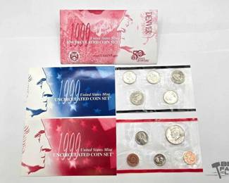 1502 U.S. Denver Mint 1999 Uncirculated Coins Set