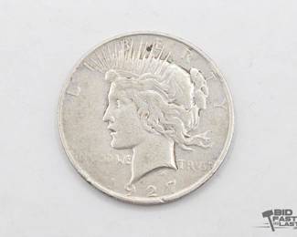 1308 1927 Liberty Peace Silver Dollar Coin