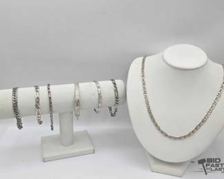 902  Sterling Silver Jewelry, 94.9g