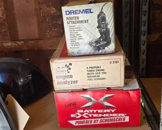 6008 Dremel Router Attachment, Engine Analyzer and Battery Extender