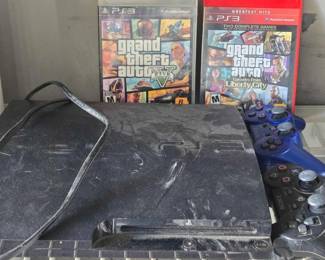 2836  PS3 With Remotes and Games