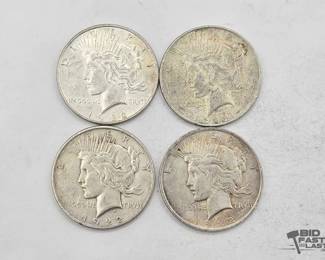 1350 4 1922 Liberty Peace Dollars 90 Silver