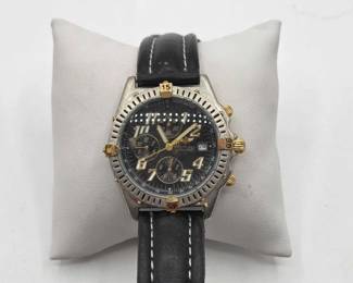 1156  NotAuthenticated Breitling Chronograph Wrist Watch