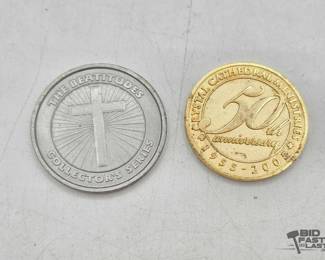 1750 2 Religious Tokens