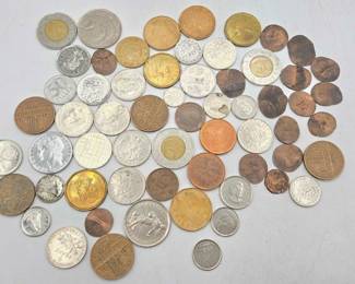 1704 Foreign Currency Coins