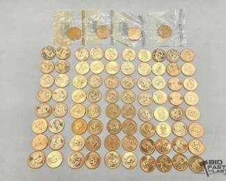 1518 U.S. Uncirculated Presidential Dollar Coin Set