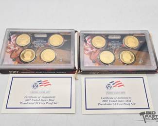 1520 2007 Presidential $1 Coin Proof Set