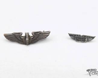 912 2 Sterling Silver Airline Pins
