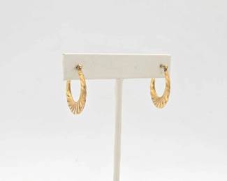 704 14k Gold Earrings, 2.2g