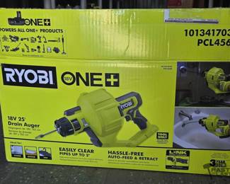 5030 Ryobi 18V 25 Drain Auger