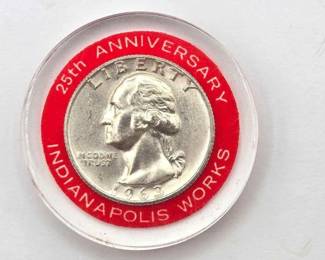 1504 1963 Indianapolis Works 25th Anniversary Quarter