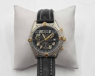 1156 NotAuthenticated Breitling Chronograph Wrist Watch