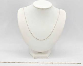 724 14kt Gold Bracelet and Necklace, 5.3g