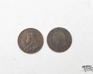 1708 Foreign Currency Coins