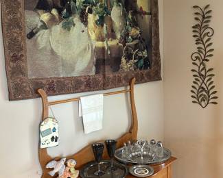 ANTIQUE OAK WASH STAND