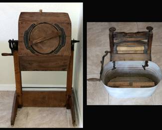 Antique Washing Machine and Wringer