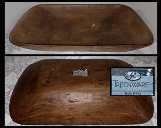 Salem Collection Treenware Heavy Wooden Bowl USA